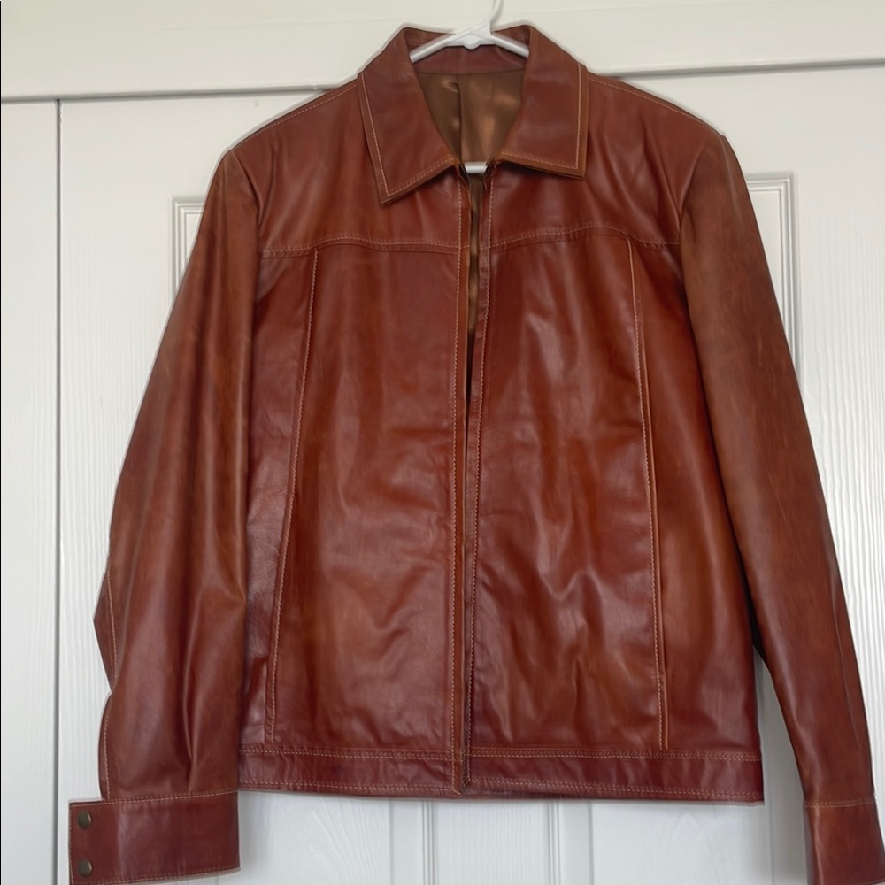 Men's Brown Leather Jacket
